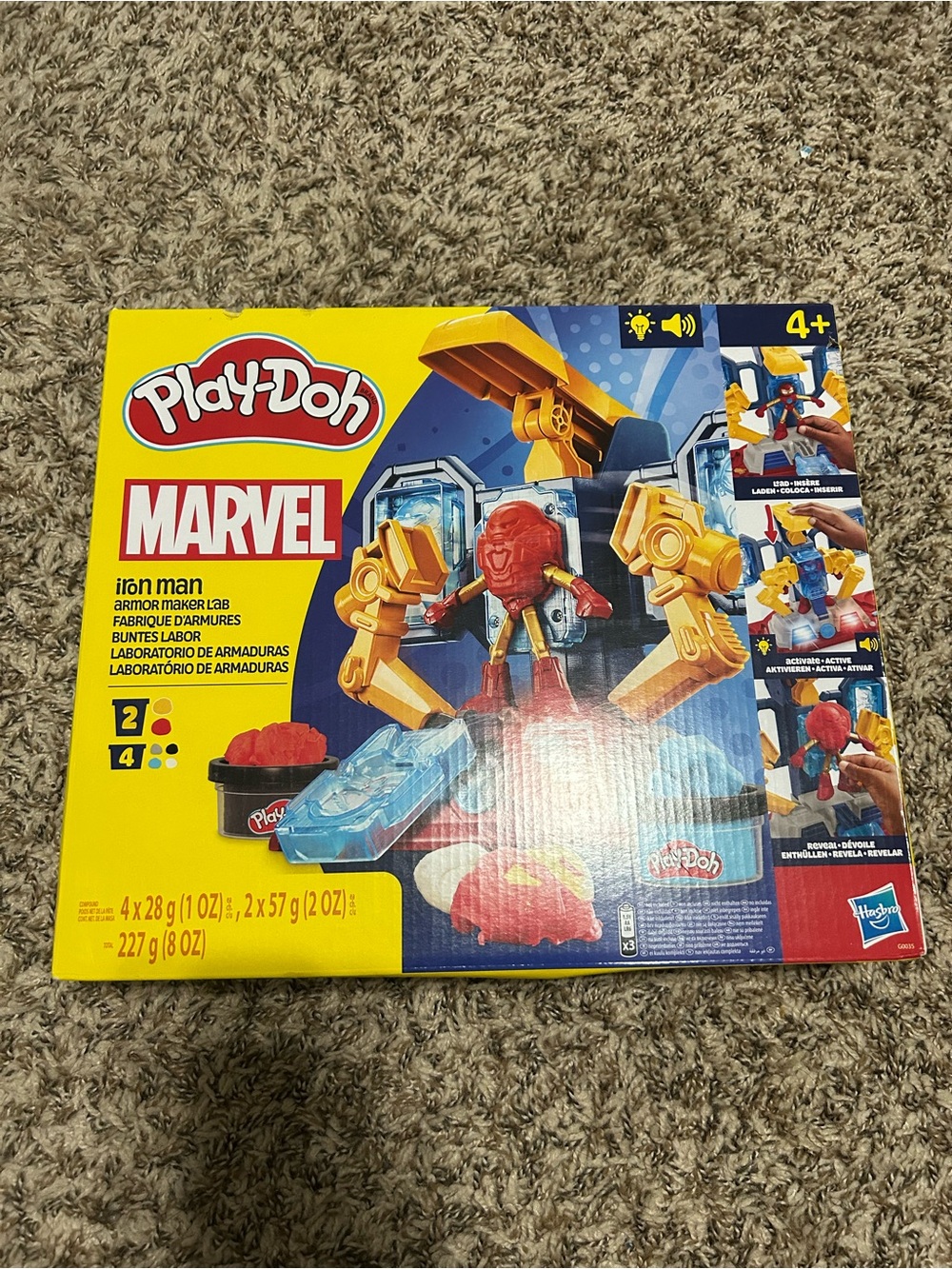 Play-Doh Marvel Iron Man Armor Maker Lab - Red & Gold Playset